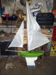 The almost finished boat. Photo: SR